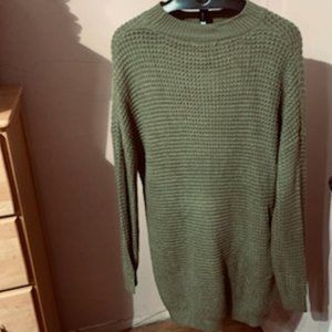 ZESICA Women's Long Sleeve Solid Tunic Pullover Sweater Dress